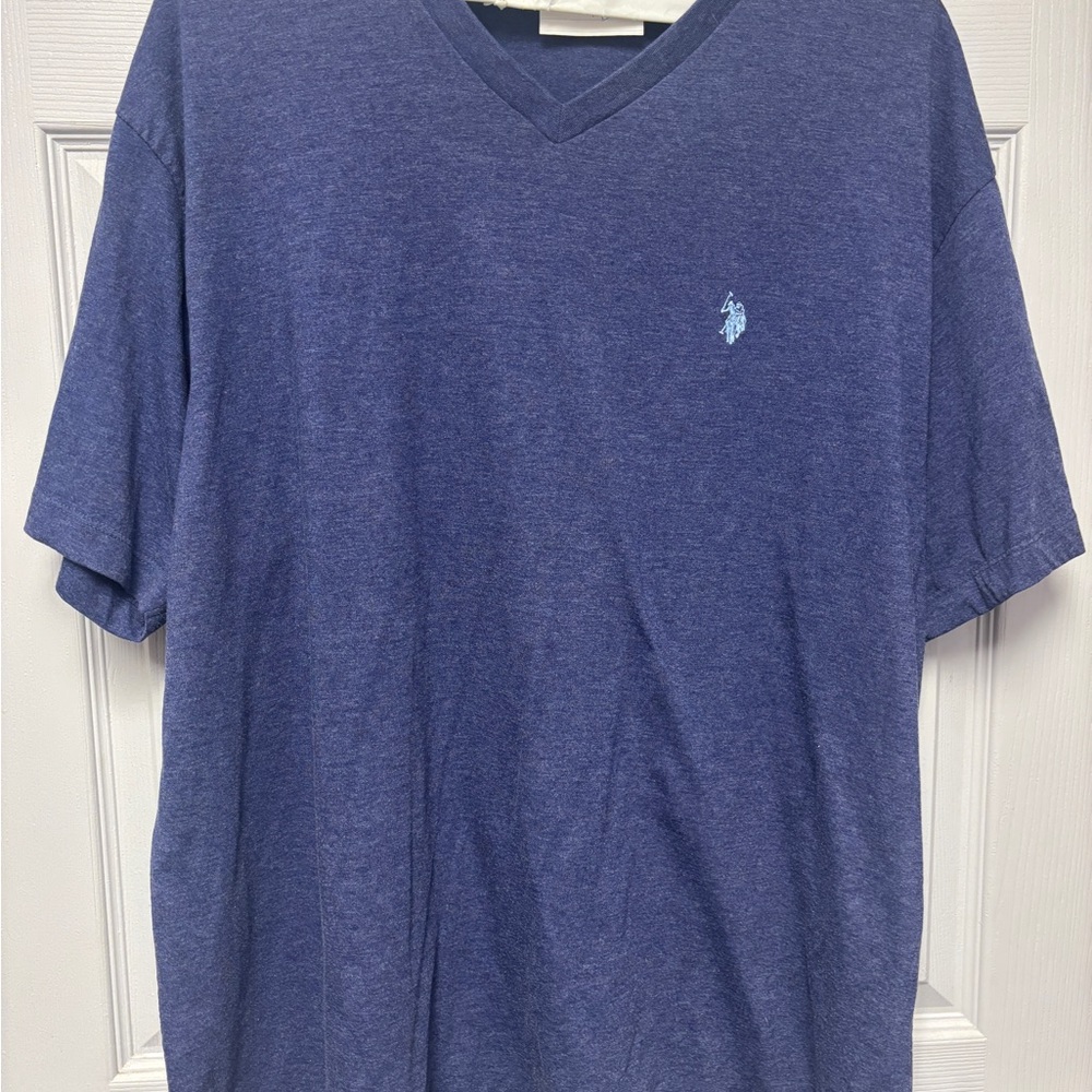 Men's US Polo Assn. Blue V-Neck Shirt